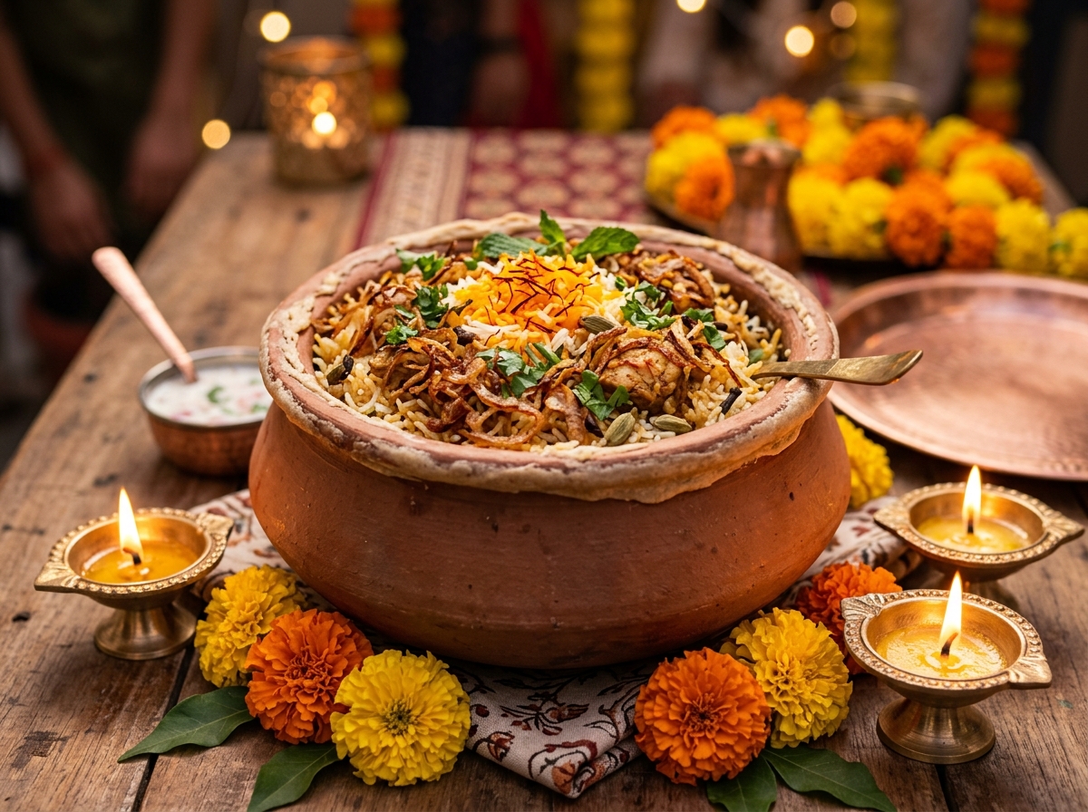Lucknowi Chicken Dum Biryani